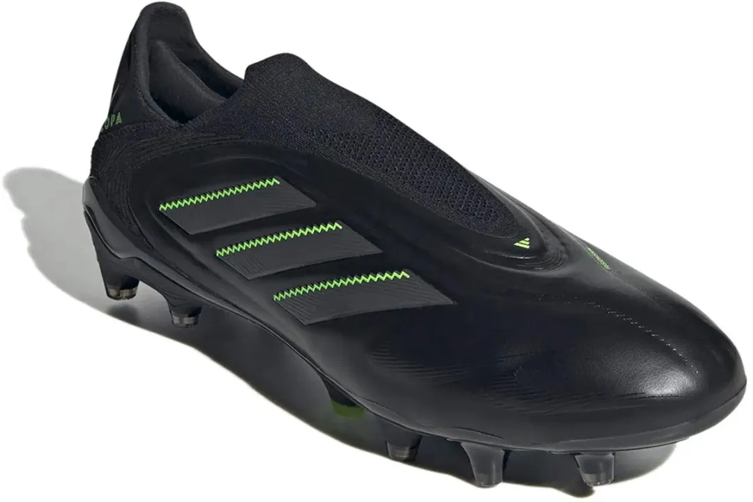 Adidas Copa Pure 3 Elite Laceless FG Voetbalschoenen 42 2/3 - Zwart/Grijs/Lemon