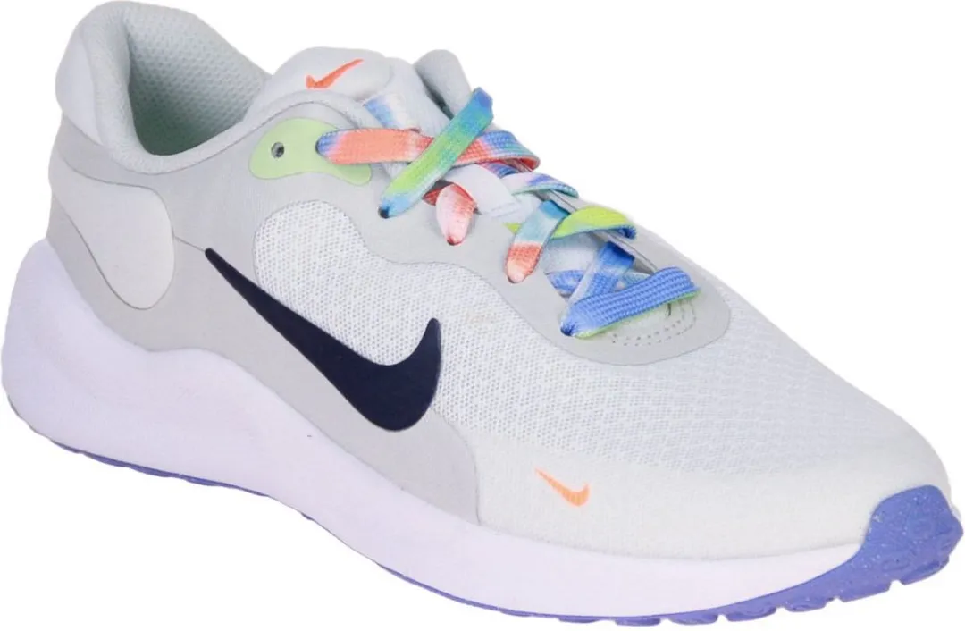 Nike Revolution 7 Next Nature Hardloopschoenen Junior FN4991-100 - 38 - Wit/Dark Blauw