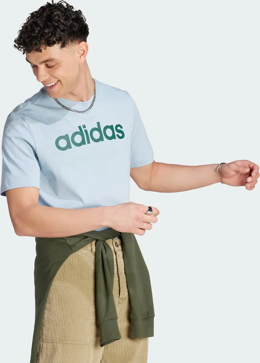 adidas Essentials T-shirt IJ8651 - Heren - Blauw - S
