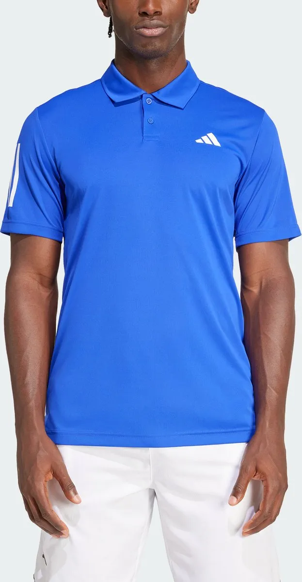 adidas Performance Club 3-Stripes Tennis Poloshirt S - Blauw