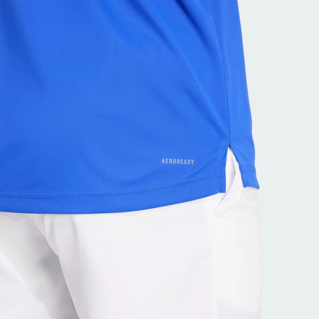 adidas Performance Club 3-Stripes Tennis Poloshirt S - Blauw