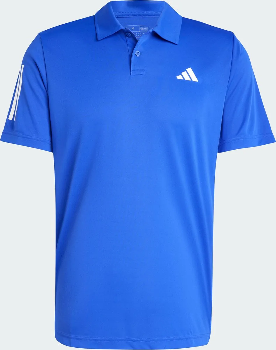 adidas Performance Club 3-Stripes Tennis Poloshirt S - Blauw - afbeelding 6 van 6