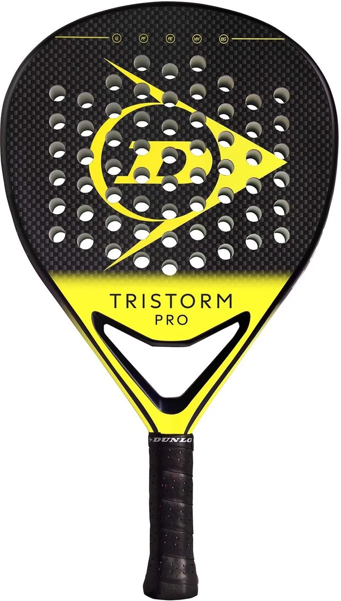 Dunlop Tristorm Pro Padelbat - Geel/Zwart