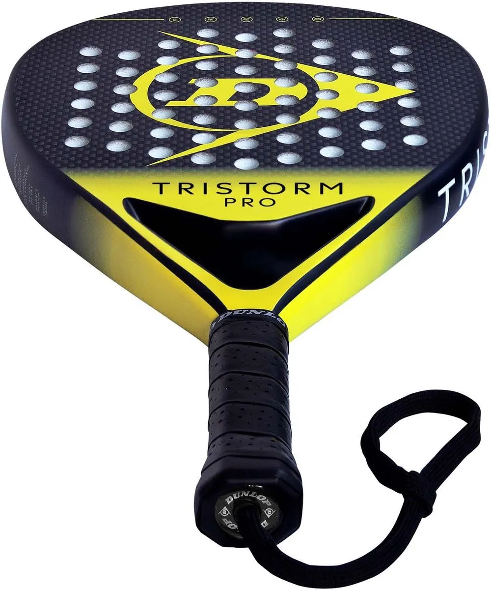 Dunlop Tristorm Pro Padelbat - Geel/Zwart