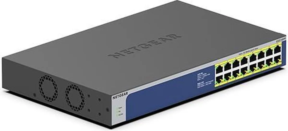 Netgear GS516PP 16-Poort PoE Switch - 1Gbps - 260W