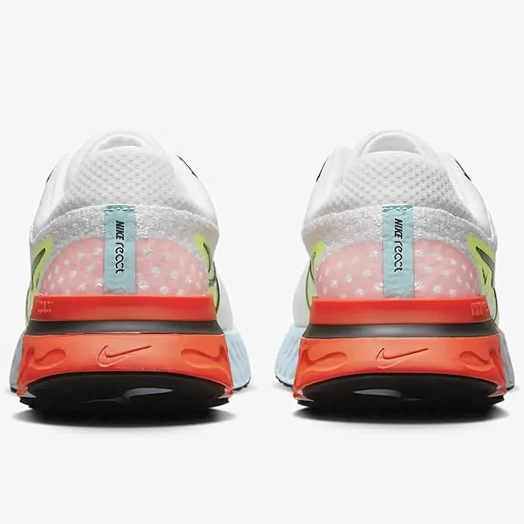 Nike React Infinity Run Flyknit 3 - Maat 42 - Wit/Volt/Rood