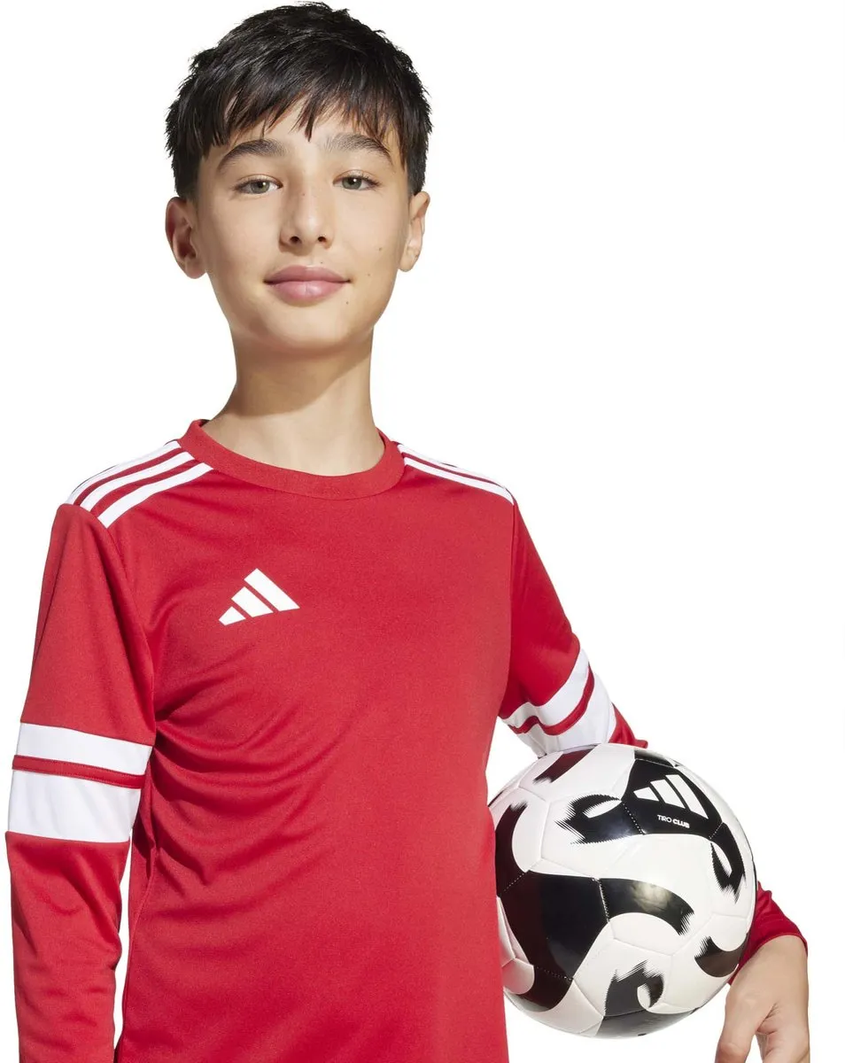 Adidas T-Shirt Squa25 Jsy Ly Kinderen - 128 - Rood - afbeelding 6 van 6
