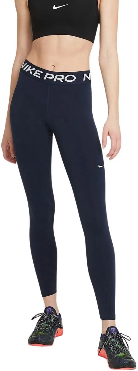 Nike Pro 365 Sportlegging Dames CZ9779-451 - M - Donkerblauw