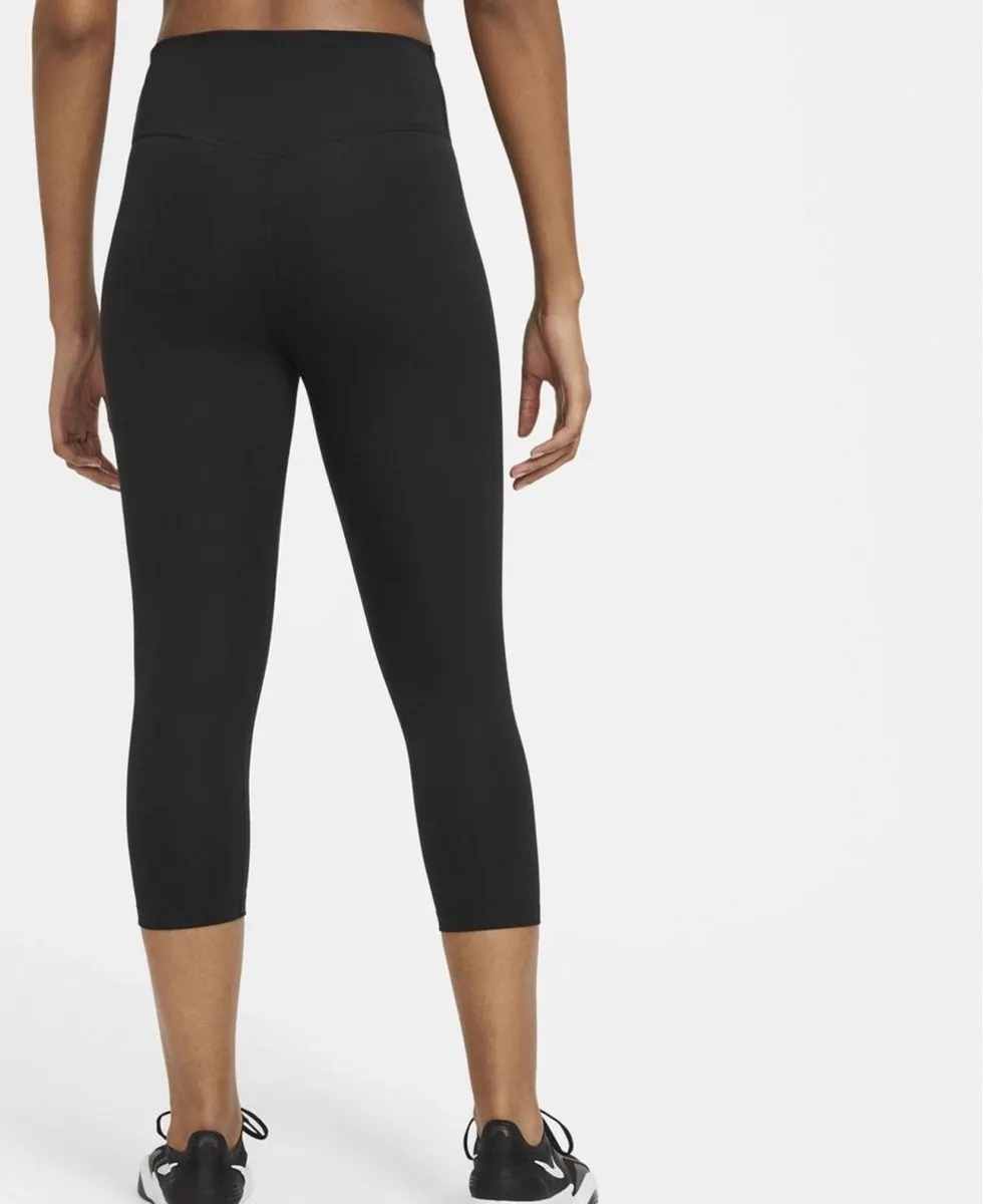 Nike One Capri Sportlegging Dames L - Zwart