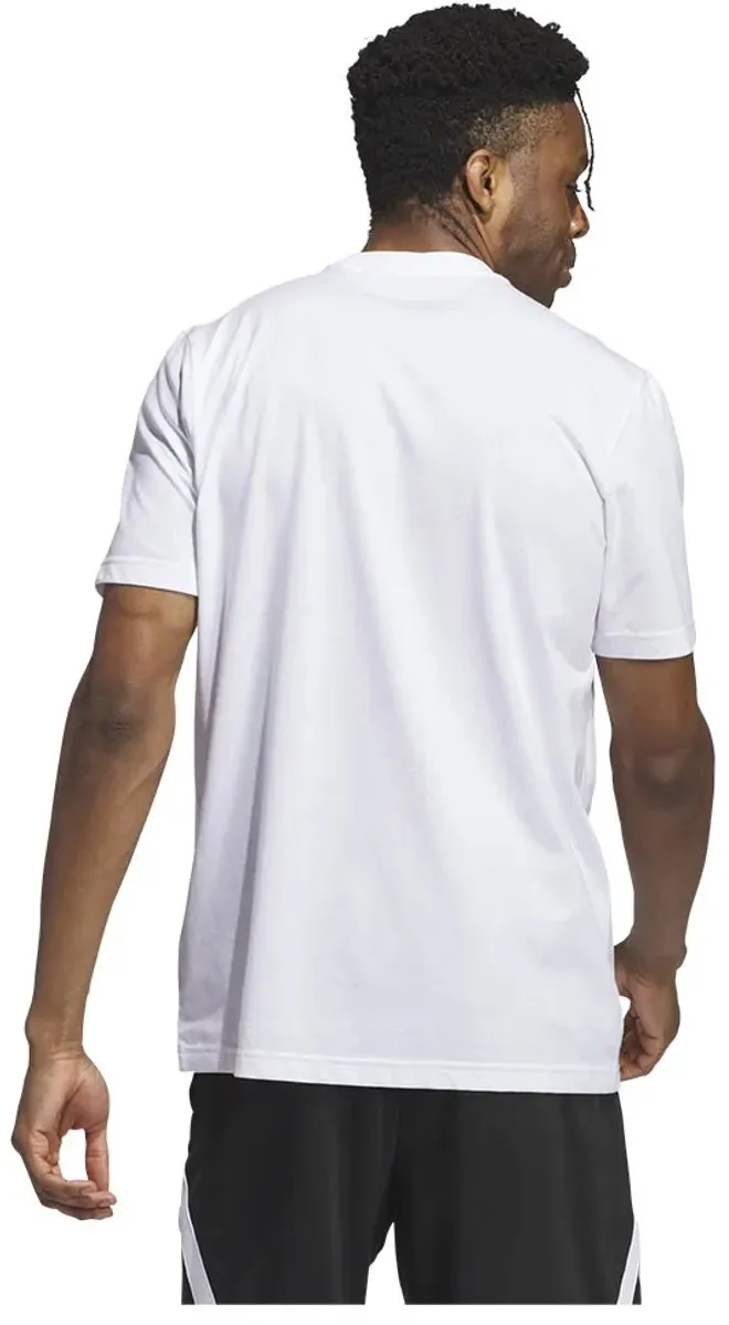 Adidas Worldwide Hoops Logo T-shirt - Wit - S