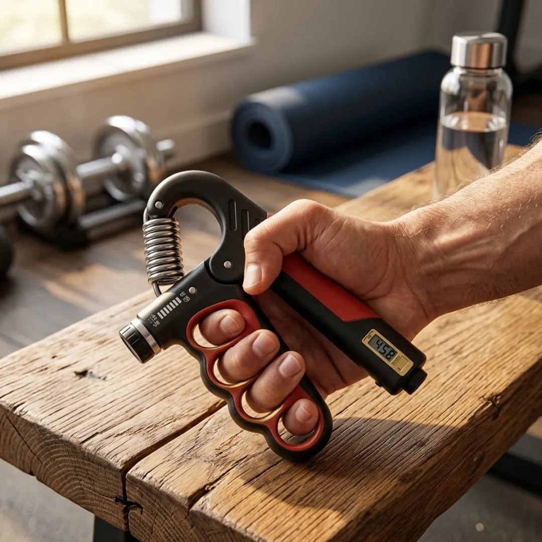 NuveX Handtrainer Rood - 5-100 kg - Met teller