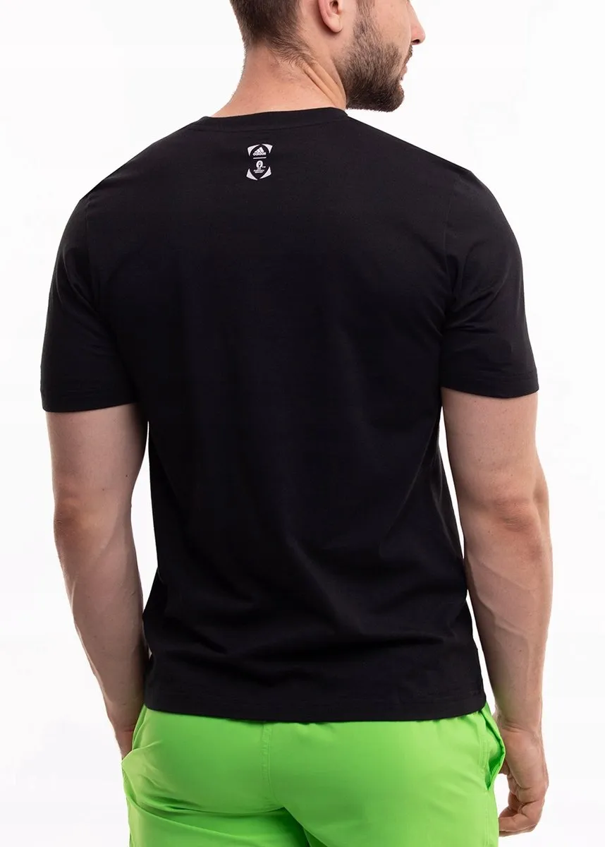 adidas Heren Sportshirt - Zwart - Katoen