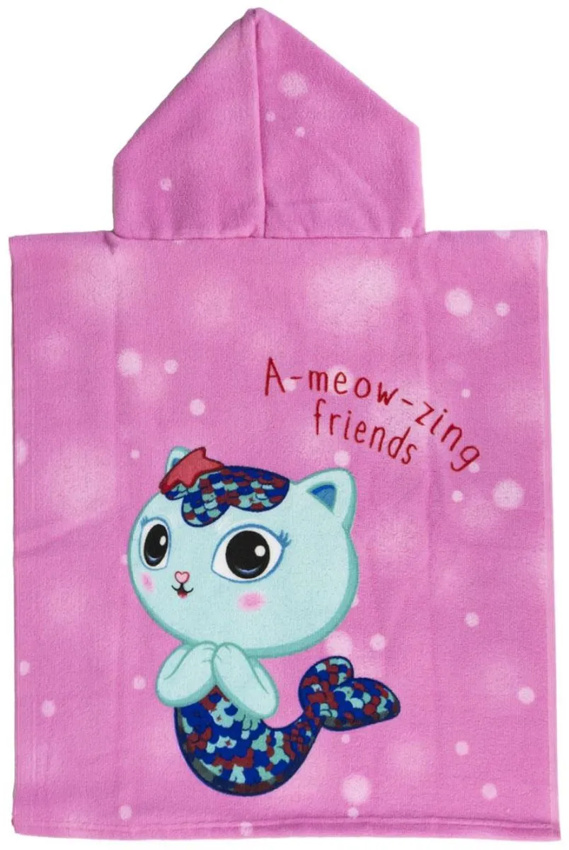 Disney Gabby’s Dollhouse Poncho - Roze - One Size
