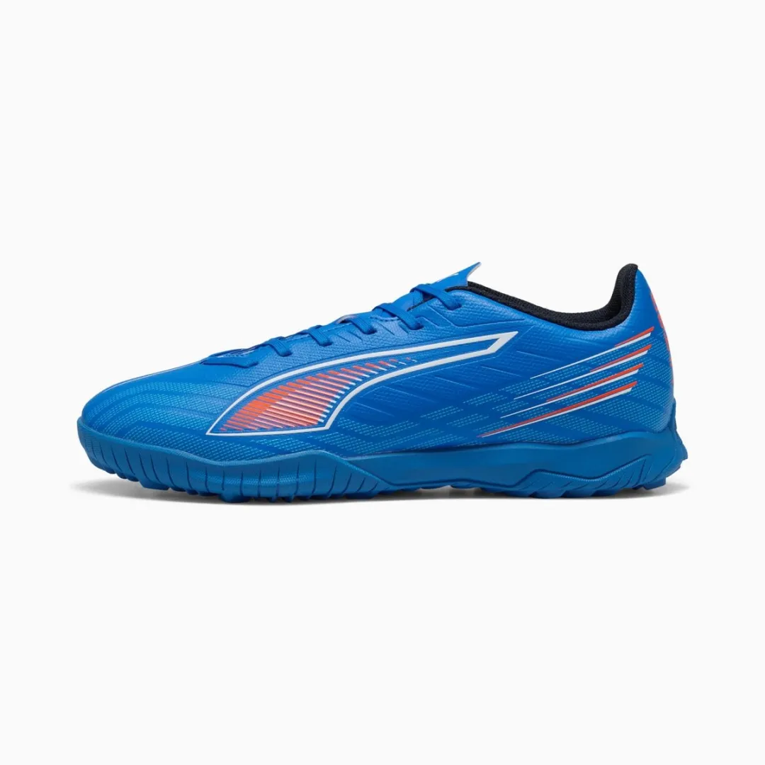 PUMA TURFY ULTRA 6 Play TF Voetbalschoenen 44.5 - Blauw/Oranje/Wit