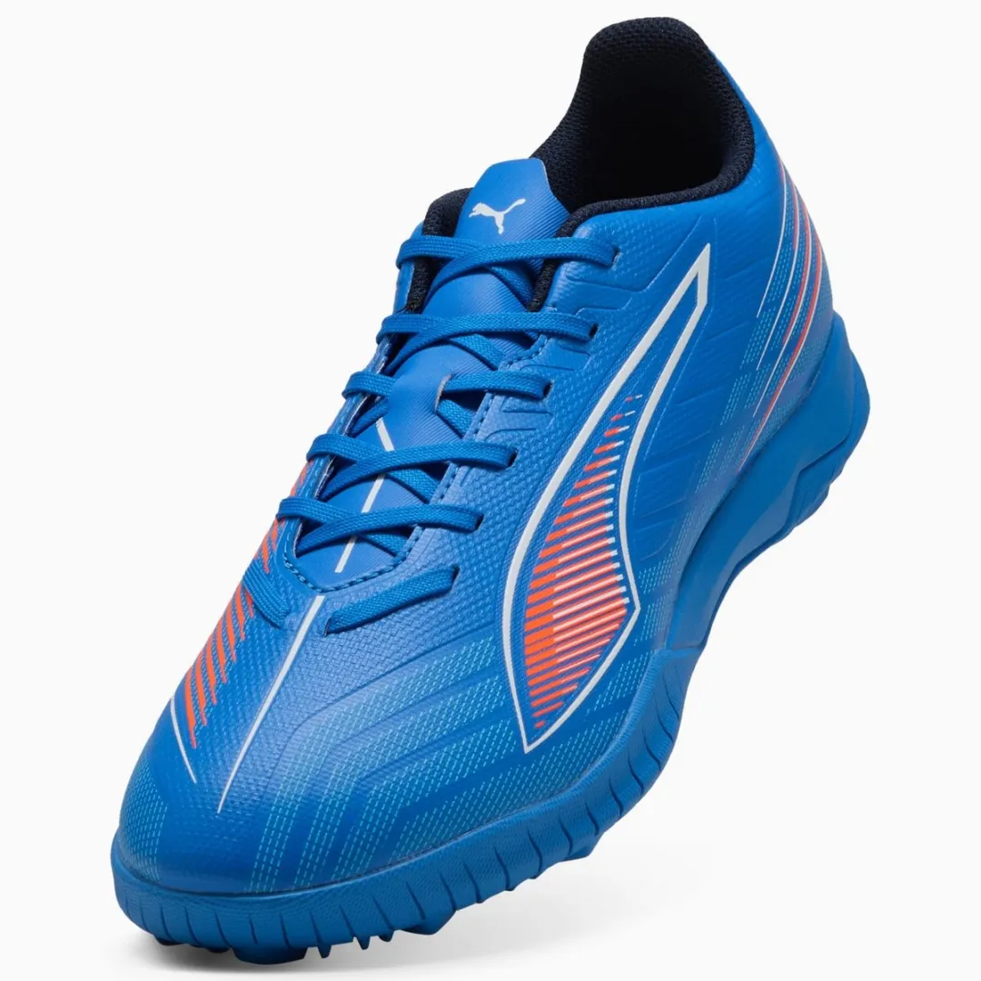 PUMA TURFY ULTRA 6 Play TF Voetbalschoenen 44.5 - Blauw/Oranje/Wit