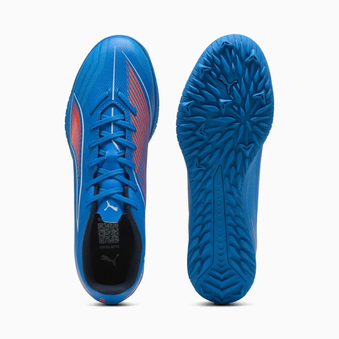 PUMA TURFY ULTRA 6 Play TF Voetbalschoenen 44.5 - Blauw/Oranje/Wit - afbeelding 6 van 6