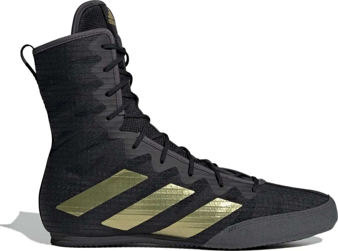 adidas Box Hog 4 Boksschoenen 44 - Zwart/Goud - afbeelding 2 van 6