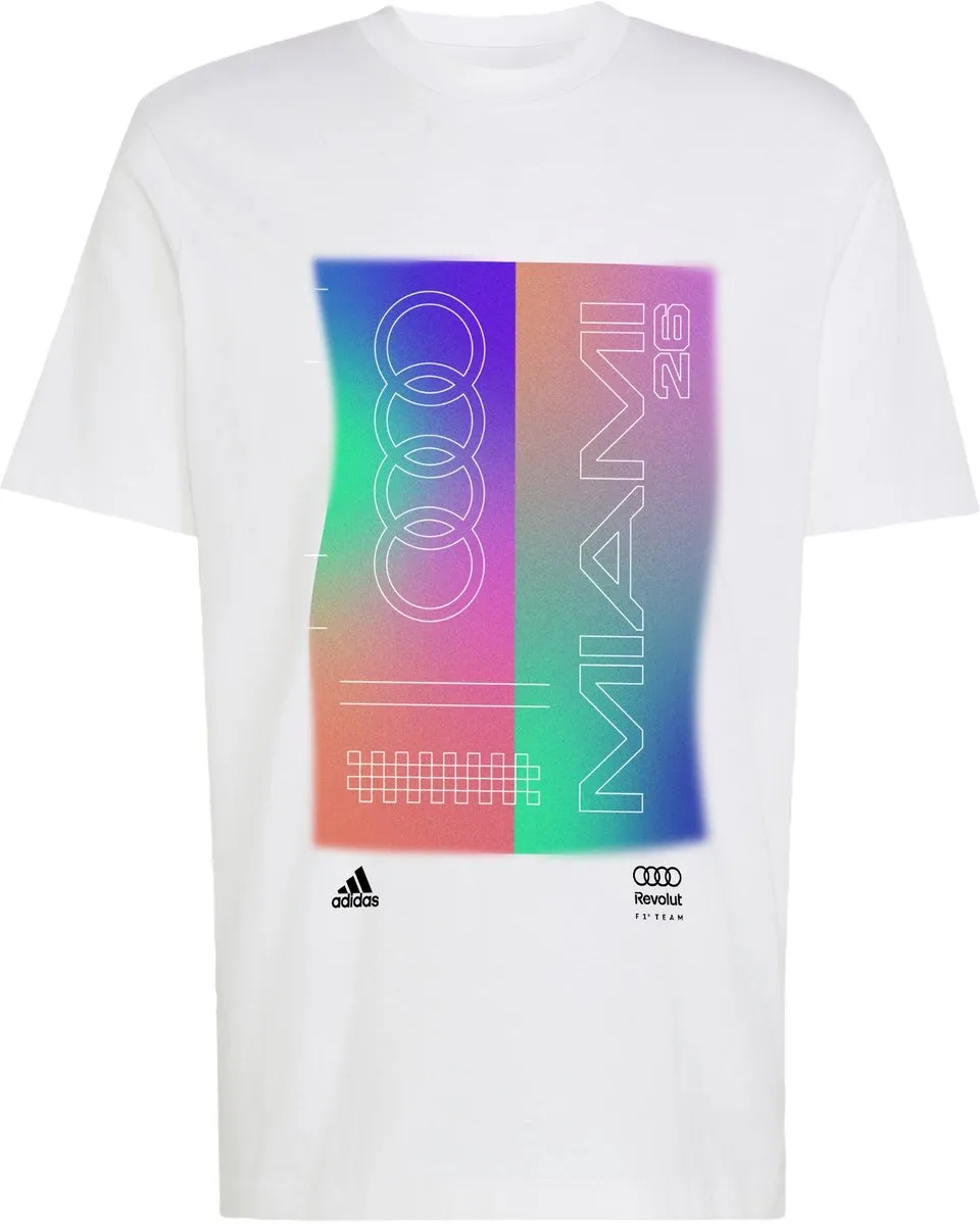adidas Performance Audi Revolut F1 Teamgeist Graphic T-shirt - Wit - XXL