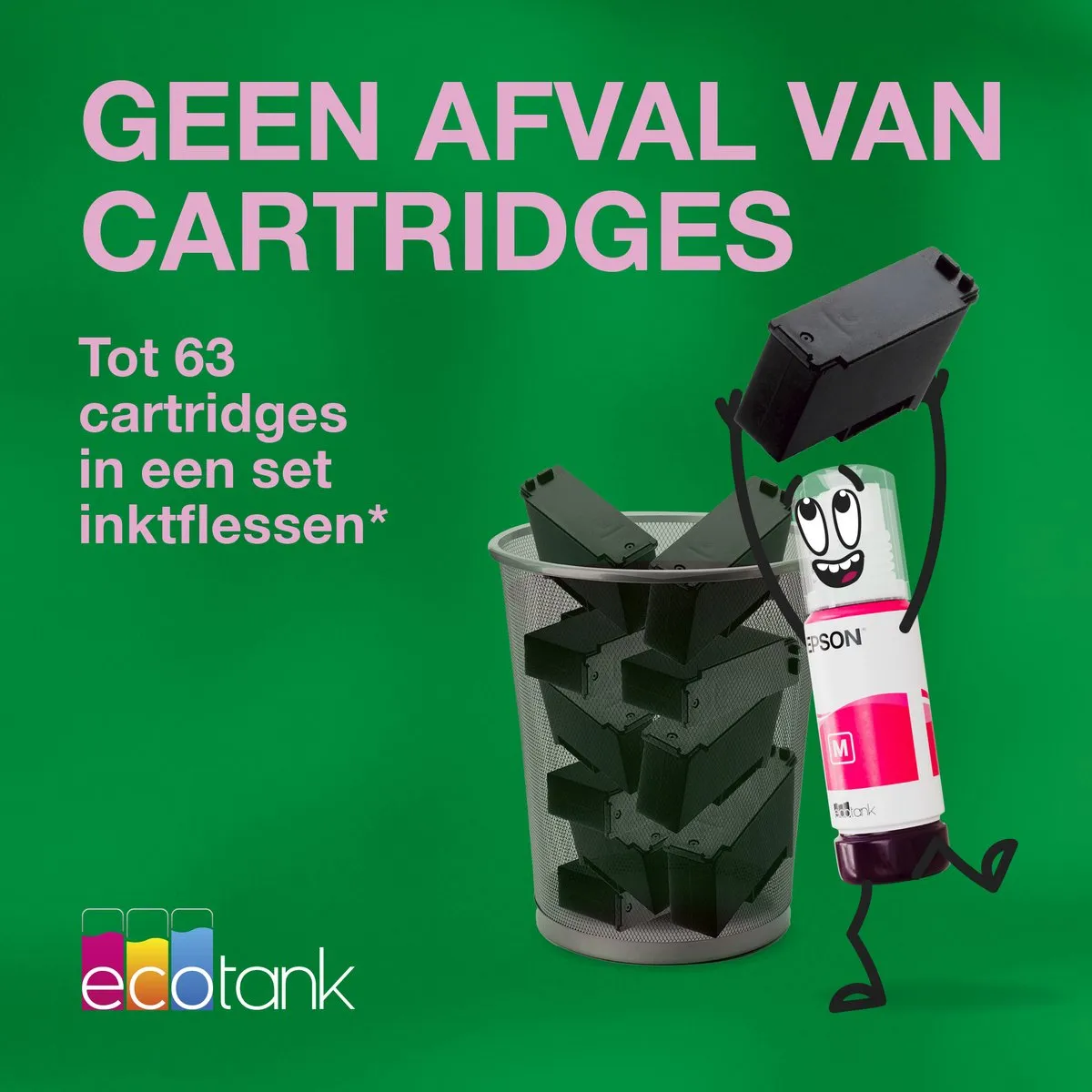 Epson EcoTank ET-2870 - All-in-One Inkttank Printer - Zwart