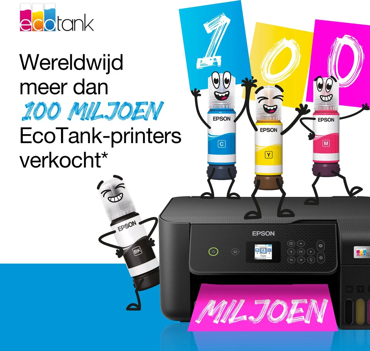 Epson EcoTank ET-2870 - All-in-One Inkttank Printer - Zwart