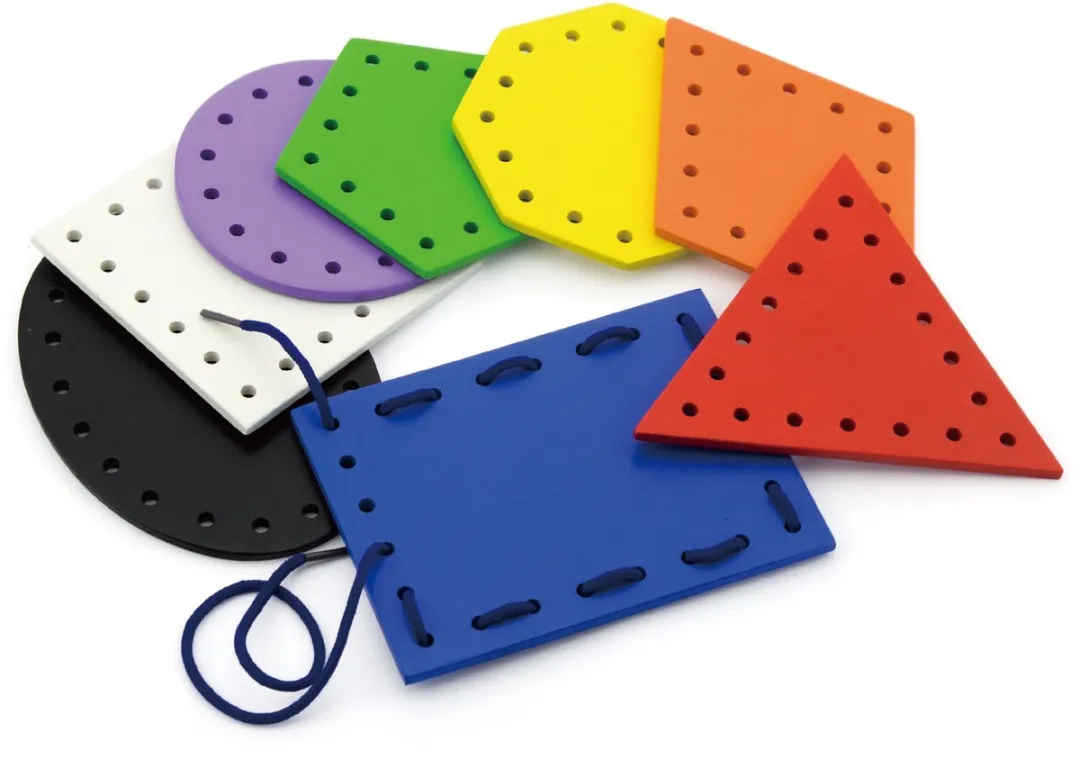 Viga Houten Vormen Montessori Rijgen
