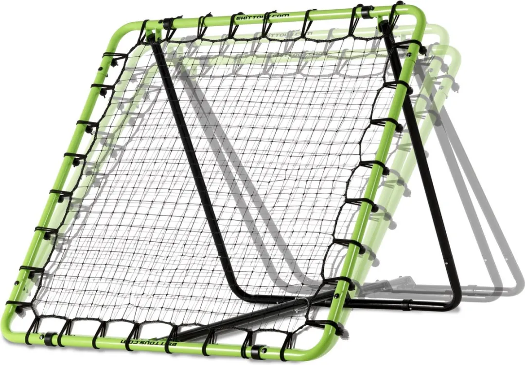 EXIT Tempo Multisport Rebounder 120x120cm - Tchoukbal/Voetbal - Groen/Zwart