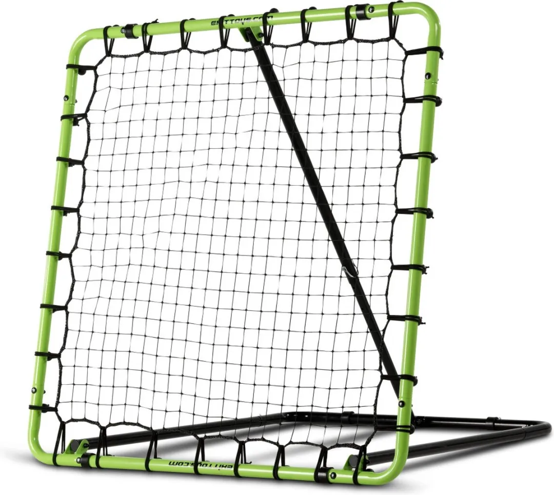 EXIT Tempo Multisport Rebounder 120x120cm - Tchoukbal/Voetbal - Groen/Zwart