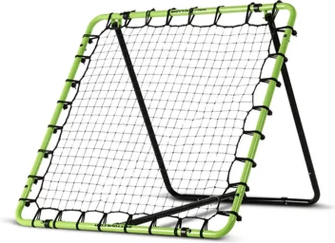 EXIT Tempo Multisport Rebounder 120x120cm - Tchoukbal/Voetbal - Groen/Zwart