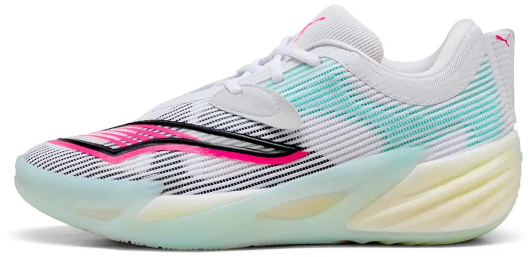 PUMA All-Pro Nitro 2 Basketbalschoenen 41 - Wit