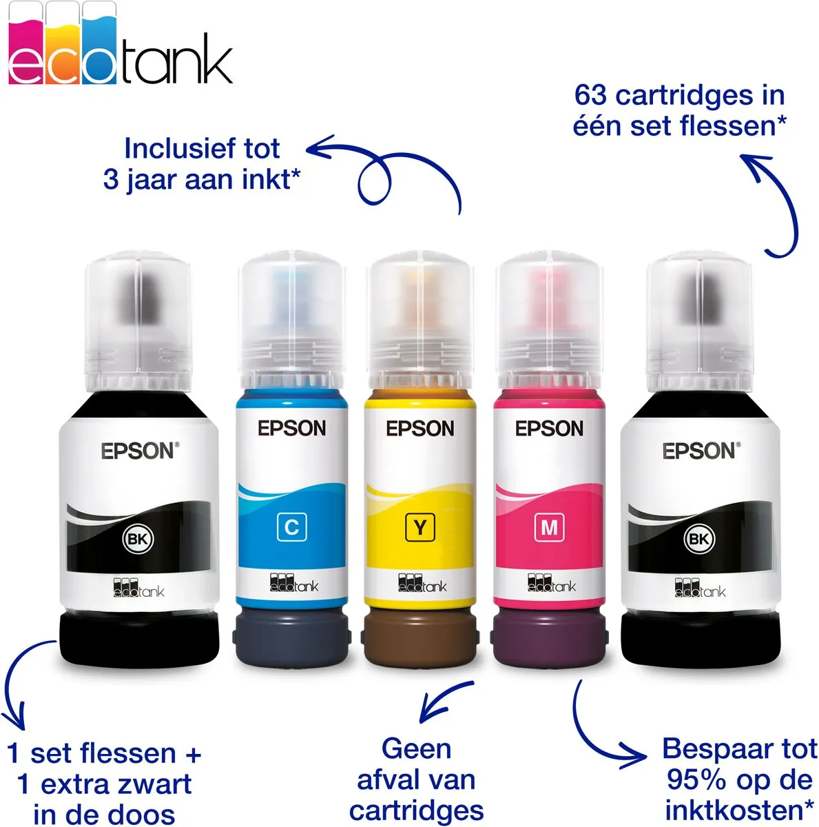 Epson EcoTank ET-4950 All-in-One Printer - Zwart