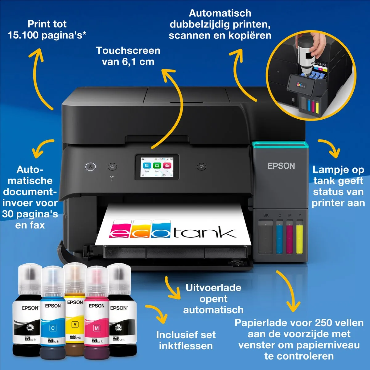 Epson EcoTank ET-4950 All-in-One Printer - Zwart