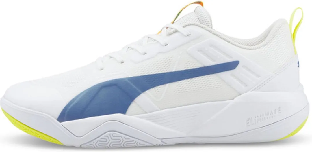 PUMA Eliminate Pro Volleybalschoenen - 42 - Wit/Oranje