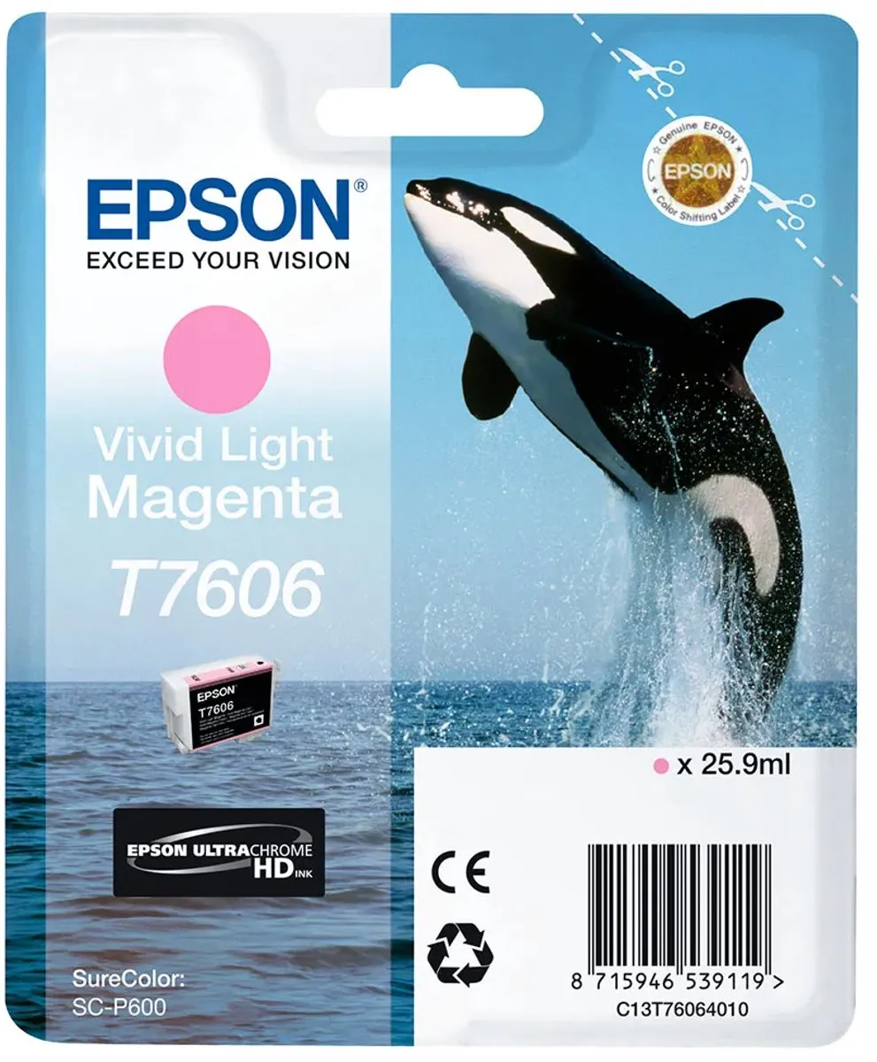 Epson T7606XL Inktcartridge Magenta - 2800 pagina's