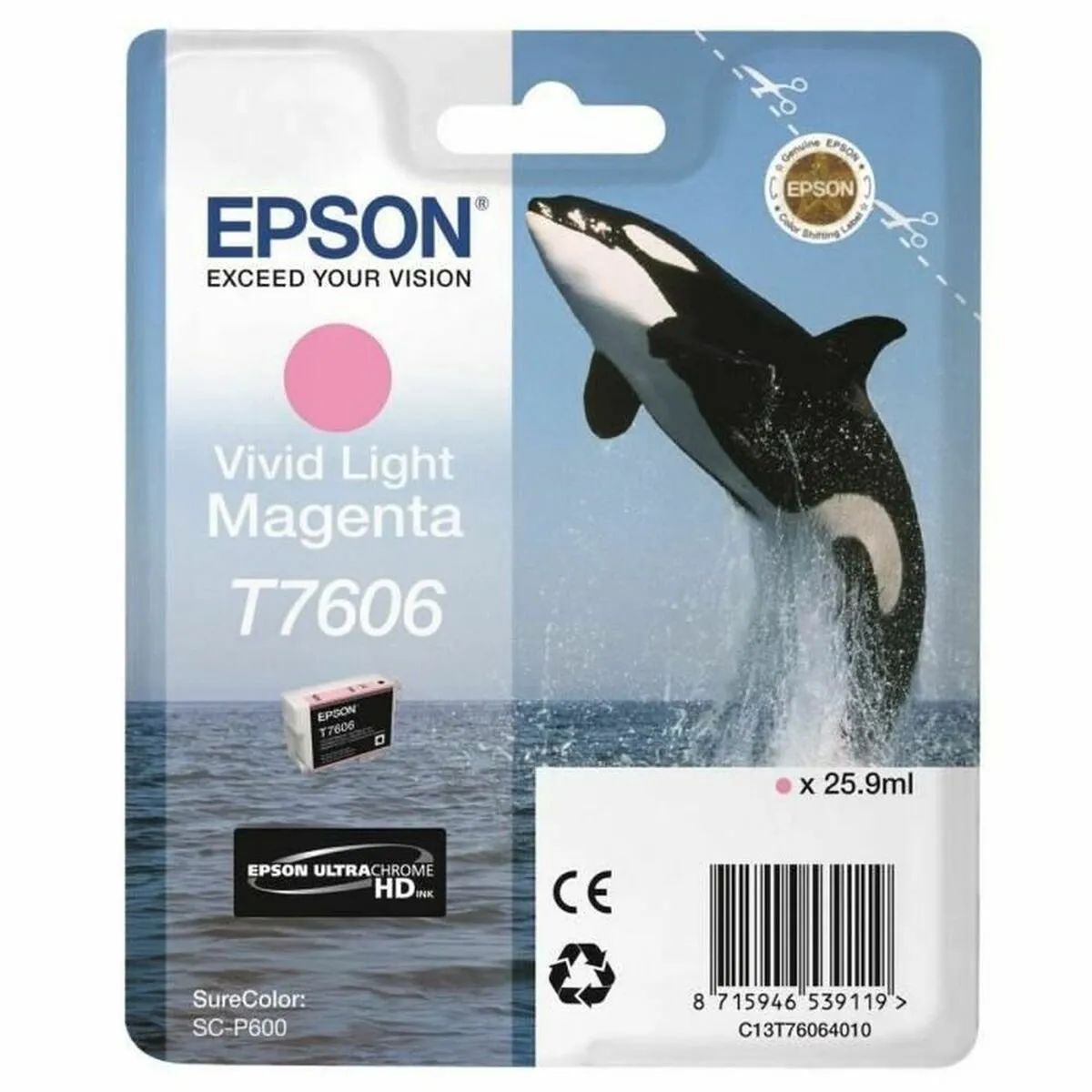Epson T7606XL Inktcartridge Magenta - 2800 pagina's