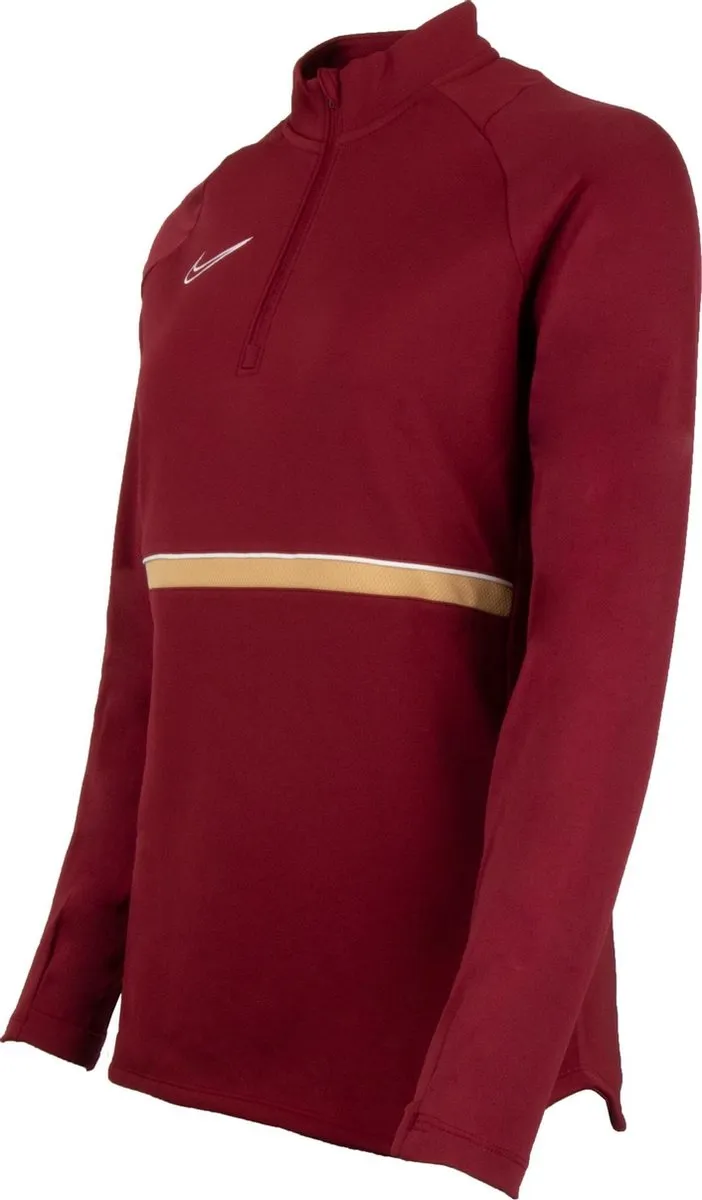 Nike Academy 21 Sporttrui CV2653-677 - XS - Donkerrood/Goud