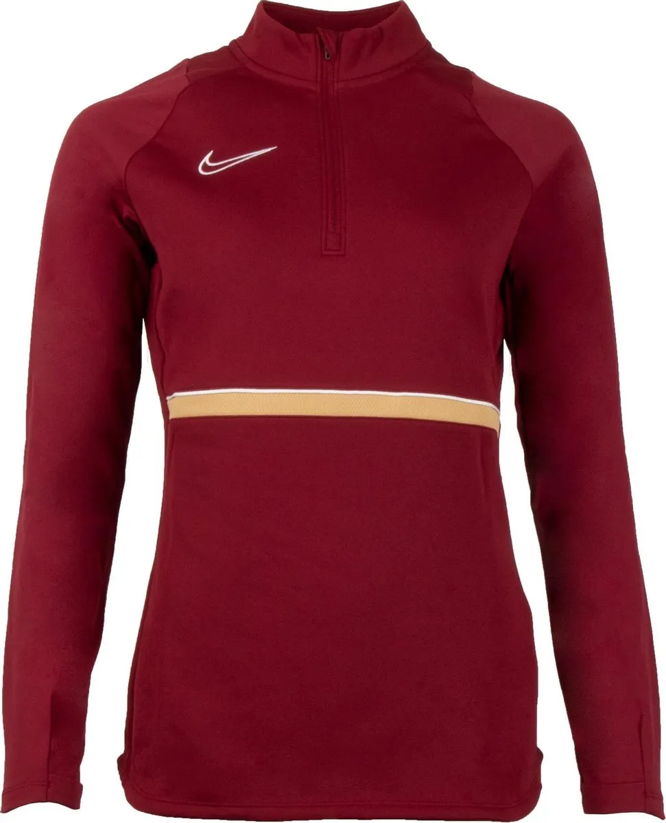Nike Academy 21 Sporttrui CV2653-677 - XS - Donkerrood/Goud