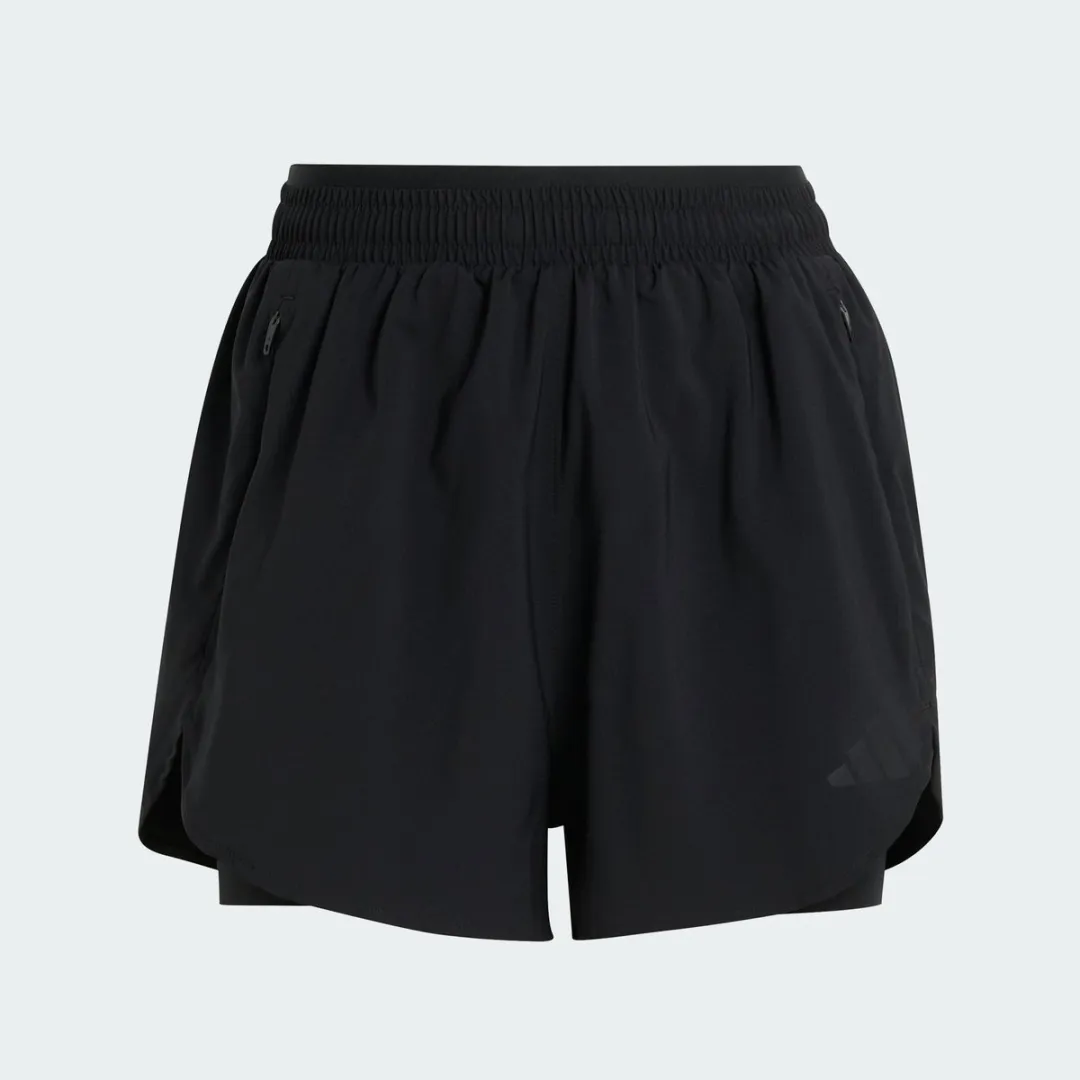 adidas Performance D4T Go To 2In1 Workoutshort KE7399 - Zwart