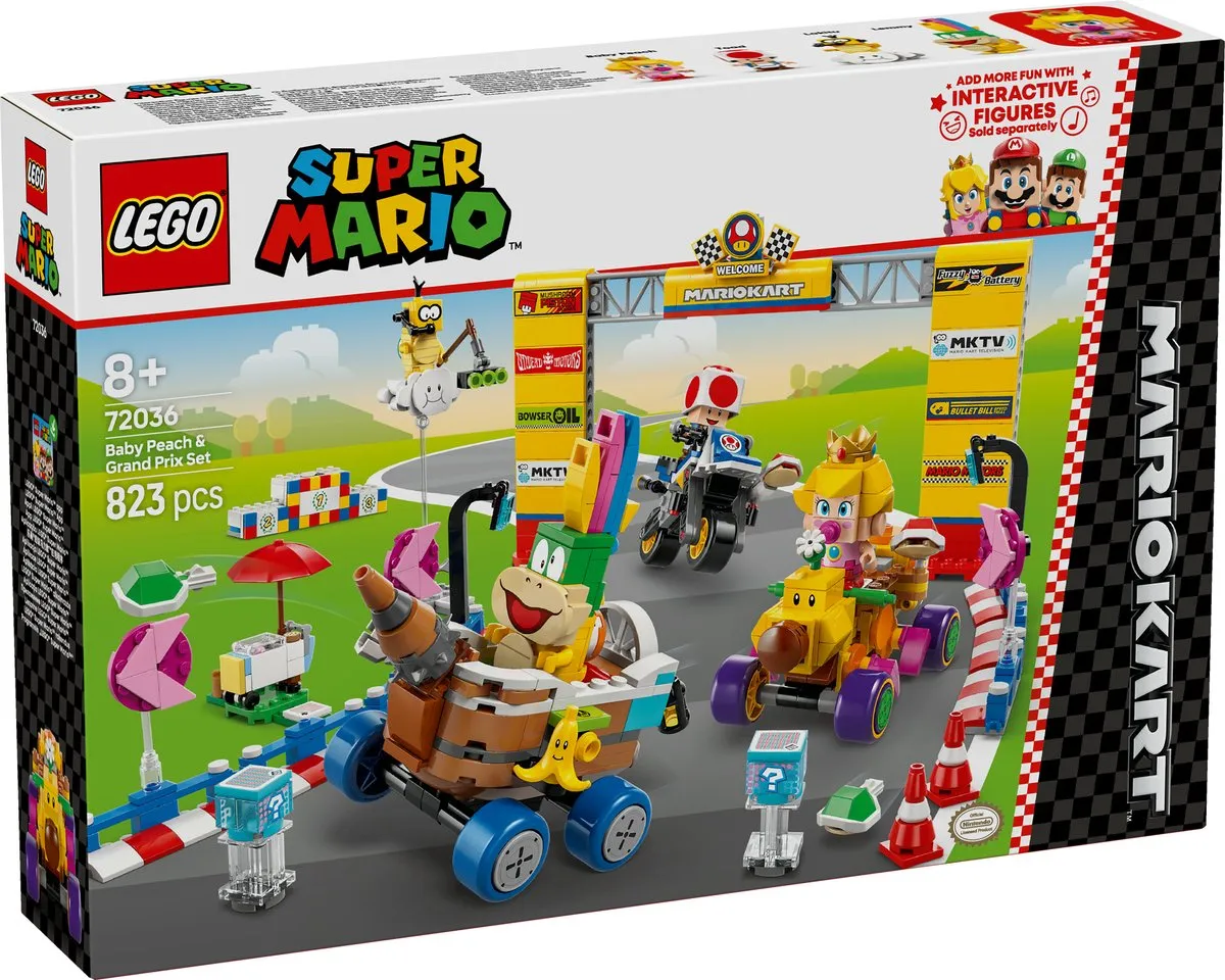 LEGO Mario Kart Baby Peach Grand Prix 72036 - 823 Stukken - afbeelding 6 van 6