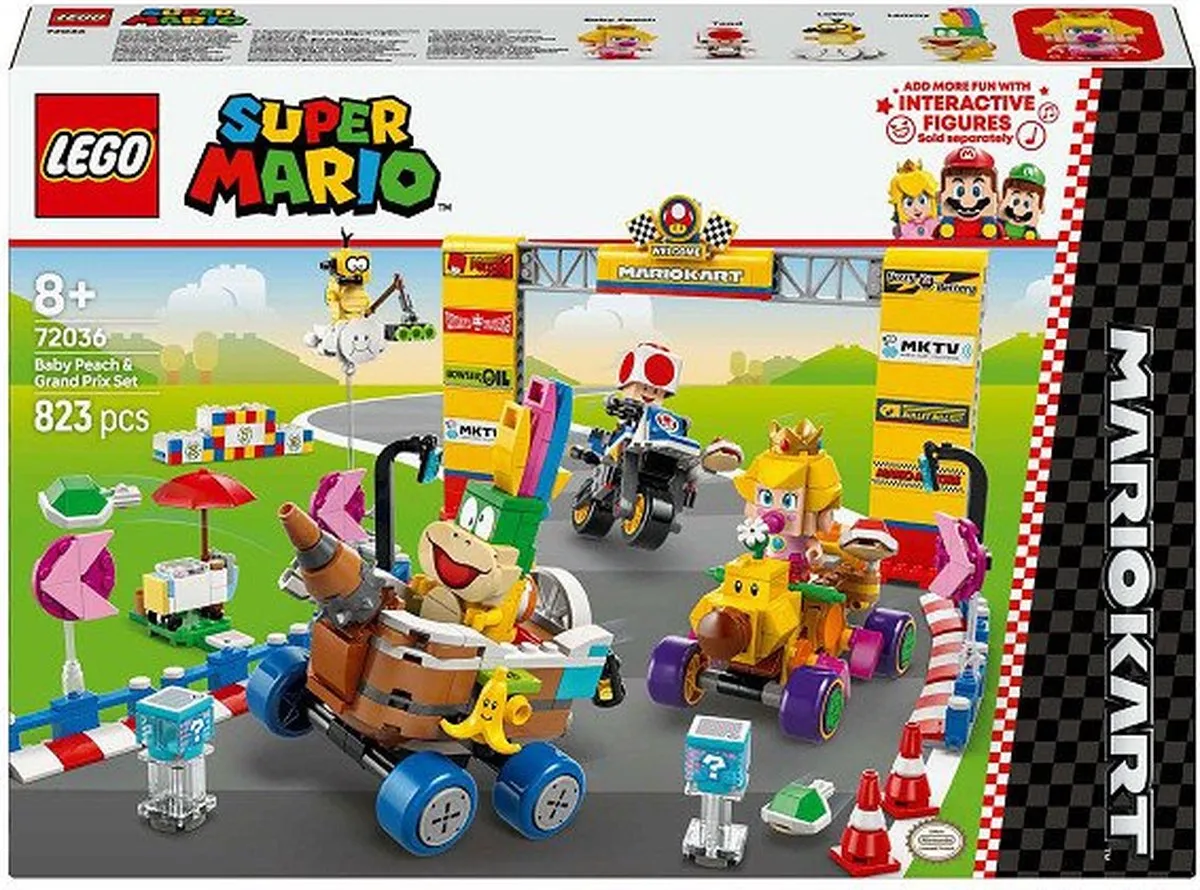 LEGO Mario Kart Baby Peach Grand Prix 72036 - 823 Stukken