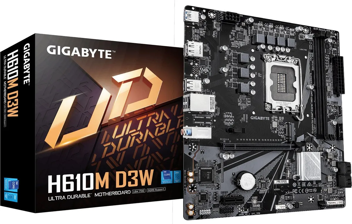 Gigabyte H610M D3W Moederbord