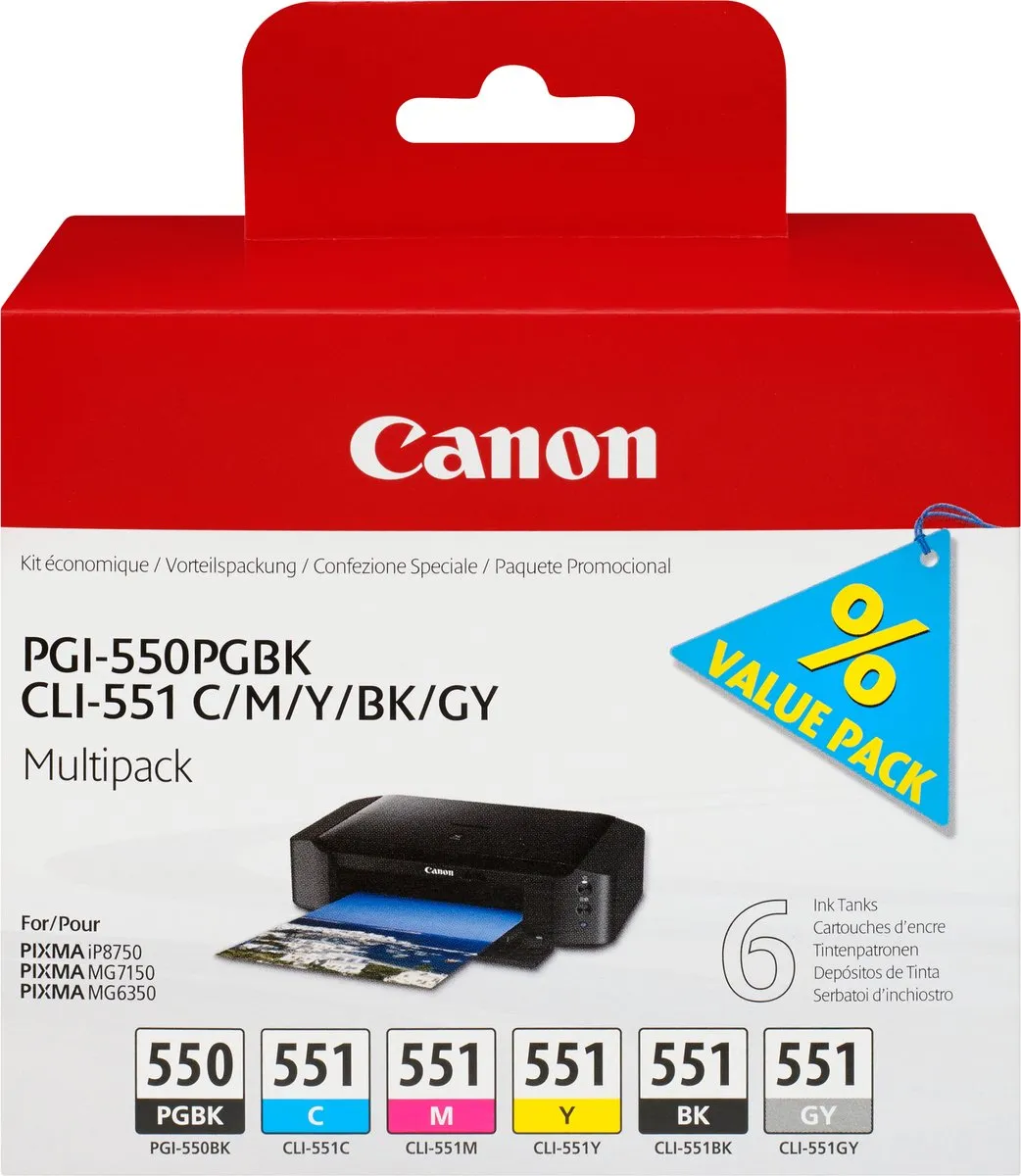 Canon PGI-550/CLI-551 Inktcartridges