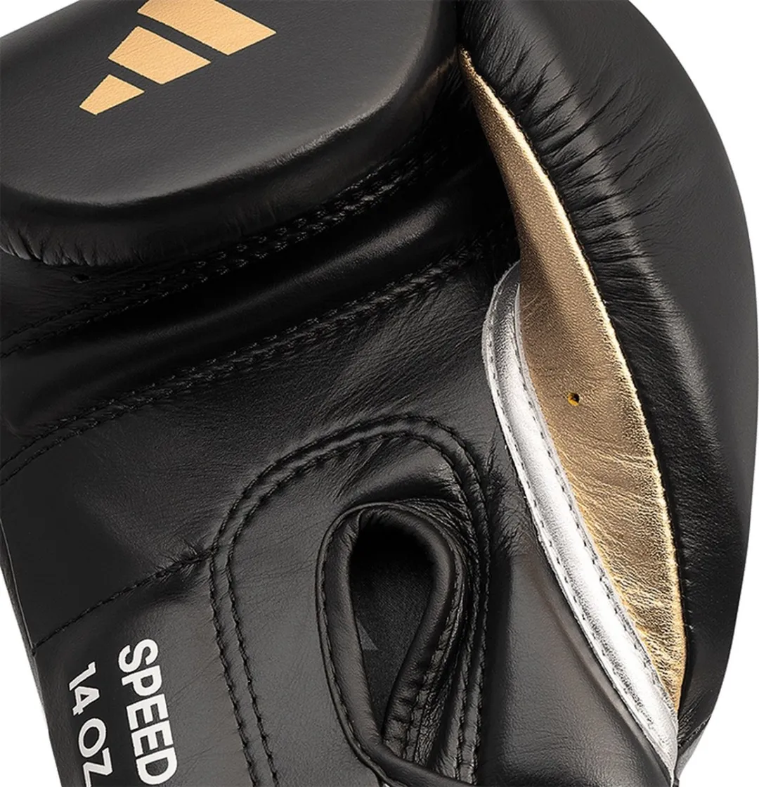 adidas Speed 501 Bokshandschoenen 16 oz - Zwart/Goud - afbeelding 5 van 6