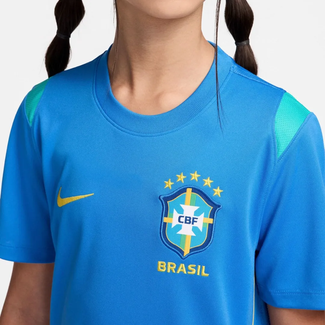 Nike Brazilië Academy Pro WK2026 Shirt - Maat 140 - Blauw