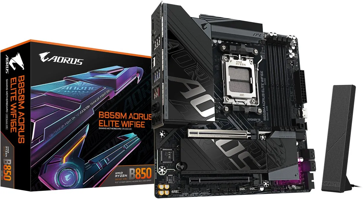 Gigabyte B850M Aorus Elite Wifi6E AM5 - microATX