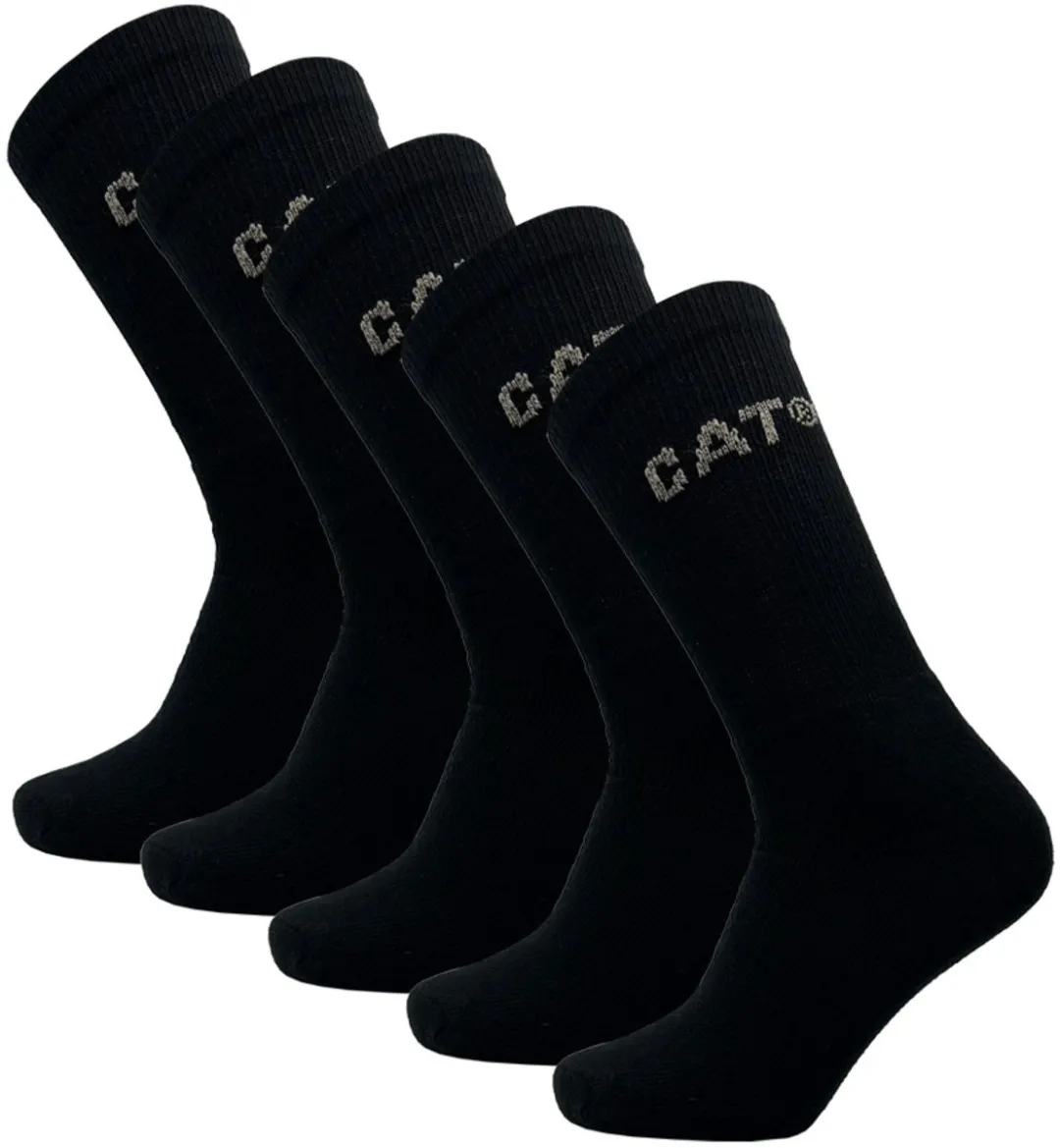 Caterpillar Heren Performance Sportsokken - Zwart - 5 Stuks