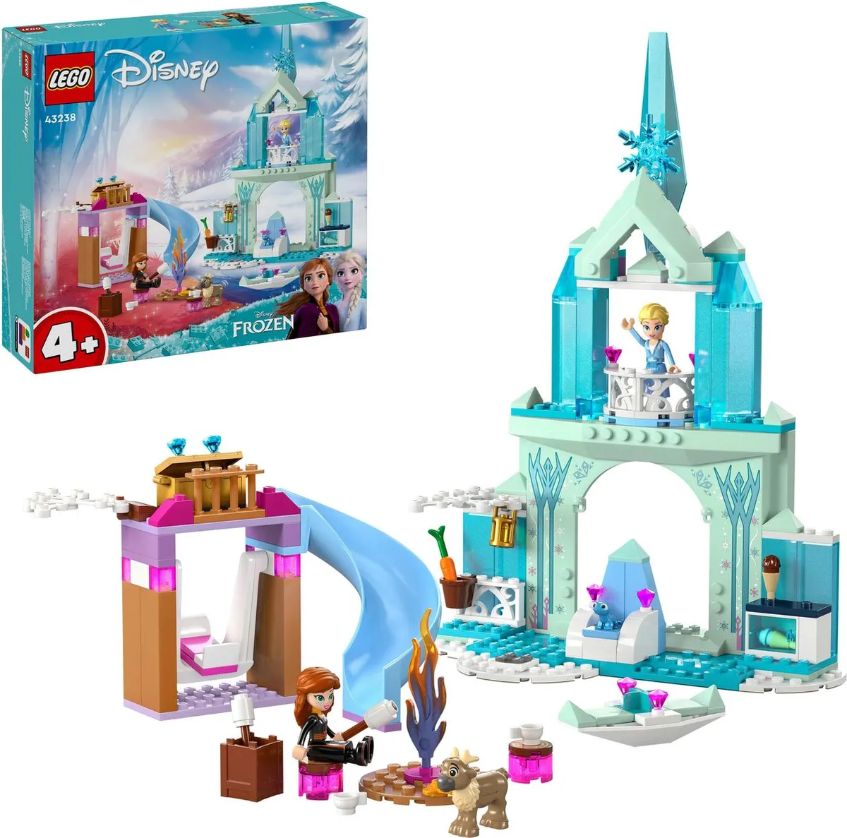 LEGO Disney Elsa's Frozen Kasteel 43238 - 163 Stenen - 2 Minifiguren