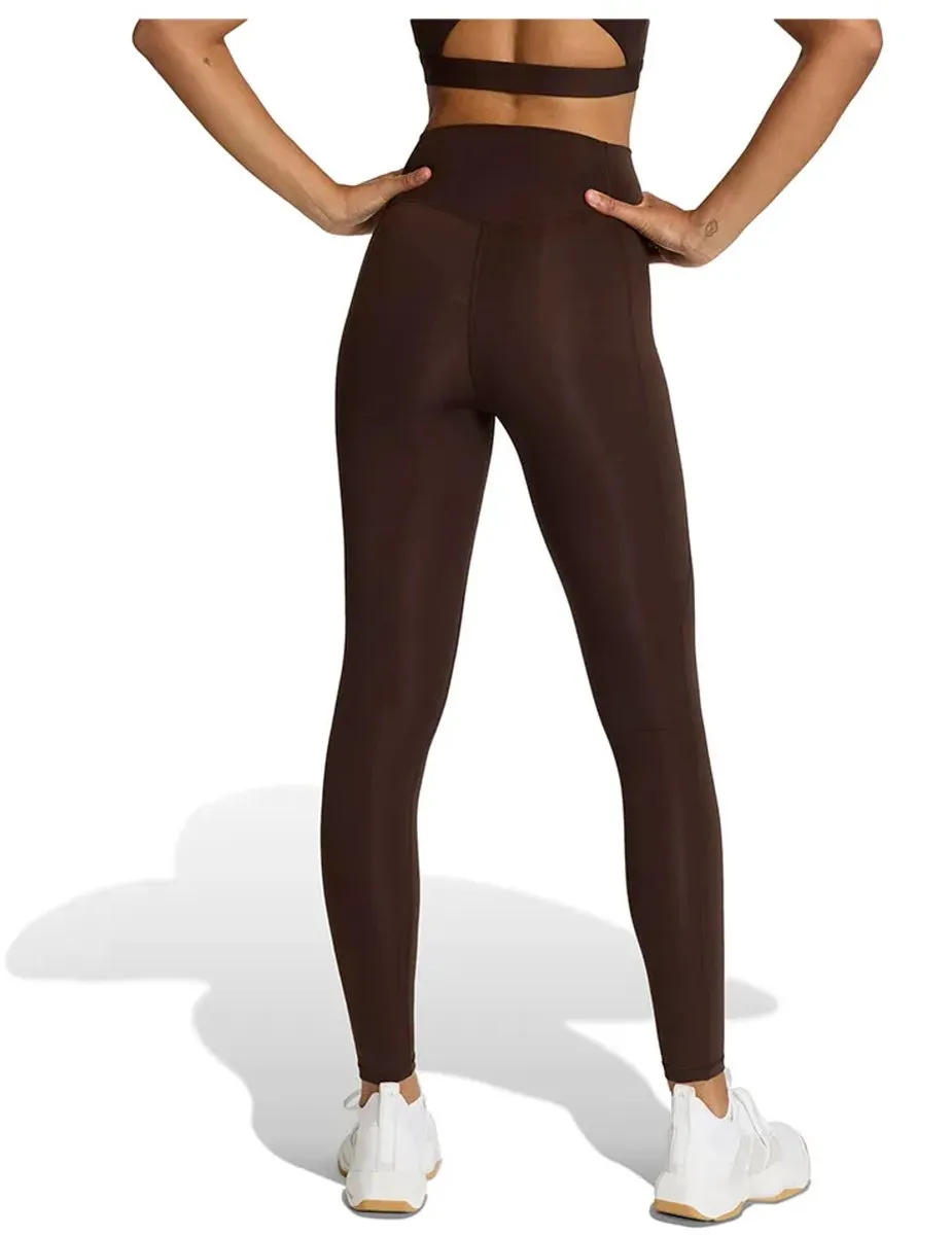 Adidas Optimé Essentials Stash Pocket Leggings - S - Aurora Coffee - afbeelding 2 van 4