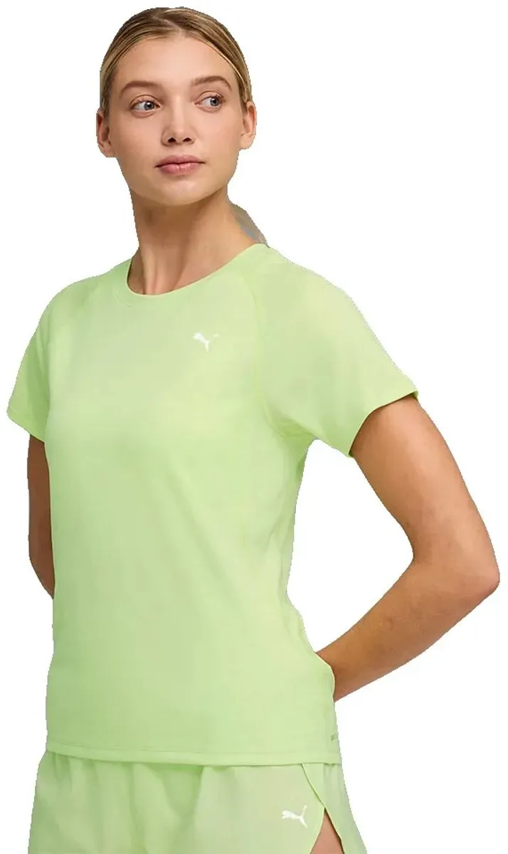 PUMA W Run Velocity T-shirt - Geel S