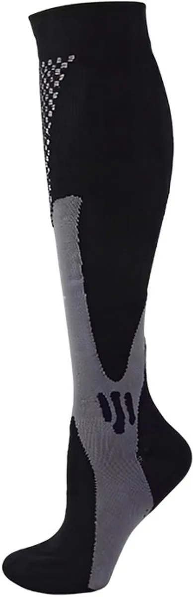 RedParrot Compressiesokken Unisex XL - Zwart