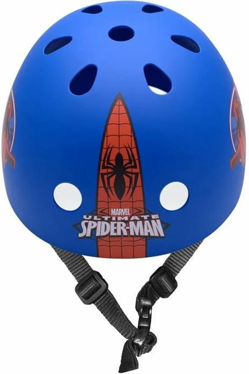 Marvel Spider-Man Skatehelm - Maat 54-60cm - Blauw/Rood